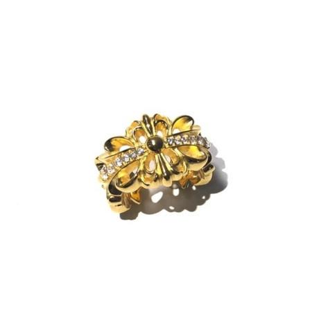 크롬하츠 남/녀 골드 반지 - Chrome Hearts Unisex Gold Ring - acc6320x
