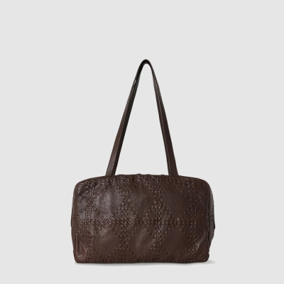 더 로우 여성 Astra 가죽 볼링 백 - The Row Womens Astra Leather Bowling Bag - thb12730x