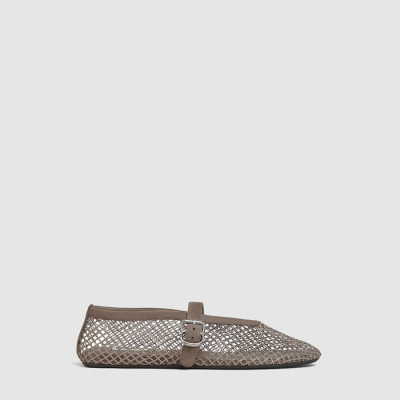 알라이아 여성 피시넷 발레 플랫 슈즈 - Alaia Womens Fishnet Ballet Flat Shoes - als8781x