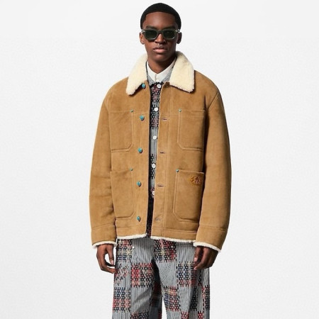 루이비통 남성 가죽 자켓 - Louis vuitton Mens Leather Jacket - lvc12651x