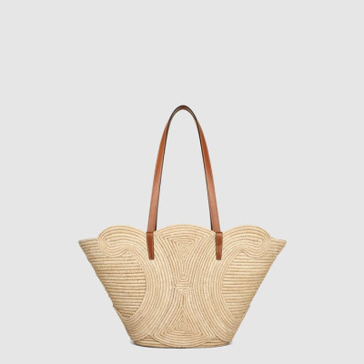 셀린느 여성 미디엄 클래식 파니에 브레이디드 트리옹프 - Celine Womens Medium Classic Pannier Braided Triomphe - ceb13013x