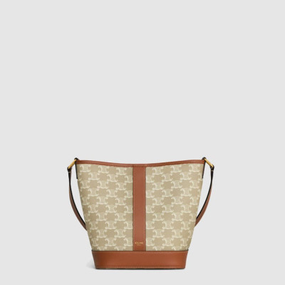 셀린느 여성 스몰 트리옹프 버킷 백 - Celine Womens Triomphe Small Bucket Bag - ceb13030x